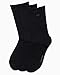 Calvin Klein Womens Crew Socks - 3 Pack Soft Cotton Blend Roll Cuff Mini/Mid Crew Dress Socks for Women (Shoe Size: 4-10), Size 4-10, Black