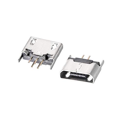 uxcell 20PCS Micro USB Female Socket Connector Jack