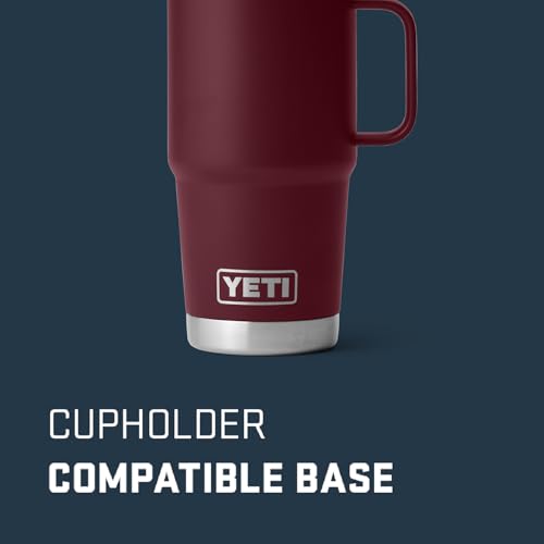 Image of YETI Rambler 20 oz Travel Mug, Stainless Steel, Vacuum Insulated with Stronghold Lid
