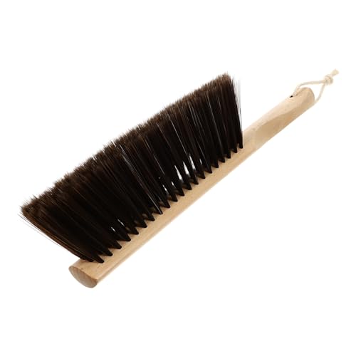 Image of Wooden Dusting Brush with Soft Bristles for Bed and Keyboard Cleaning