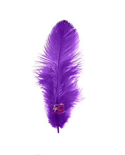 Image of TIPTOP DECORATION Natural Dyed Feathers 10 cm (80 pieces) (Violet)