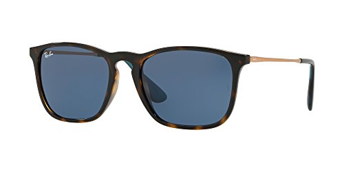 Óculos de Sol Ray-Ban Chris 0RB4187 639080 Tam 54 / Havana Marrom - Lentes Azul