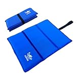 Faltbares Outdoor Kissen,Sehr dick 2,0 cm,weich und bequem,Sitzunterlage Kinder Erwachsene, Wasserdicht, Thermo, Tragbar Sitzmatte Für Outdoor Spielplatz Garten Stadion Camping Picknick (blau)