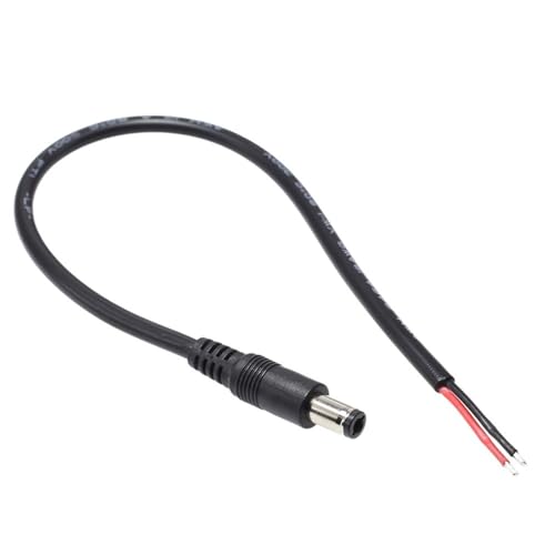 WATERBELINE 6 3 mm x 3 0 mm macho a cable desnudo extremo abierto 6 3 mm conector de repuesto para ordenador adaptador de alimentación para escritorio