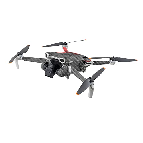 Image of MightySkins Carbon Fiber Skin Compatible with DJI Mini 3 - Two-Tone Hex | Protective, Durable Textured Carbon Fiber Finish | Easy to Apply | Made in The USA