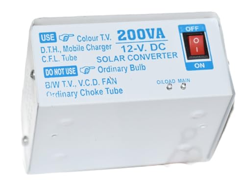 Image of 200 watt 12v DC to AC converter for TV, LED, Fan, DTH with double socket output