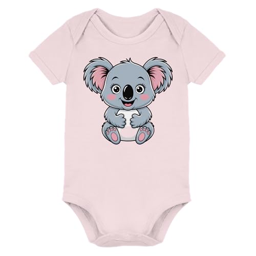 Organic baby bodysuit koala en coton naturel pour nourrisson fille et garçon