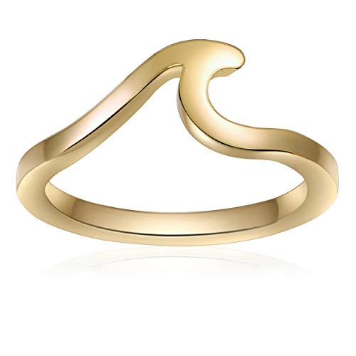 Preisvergleich Produktbild Ring Edelstahl gelbvergoldet