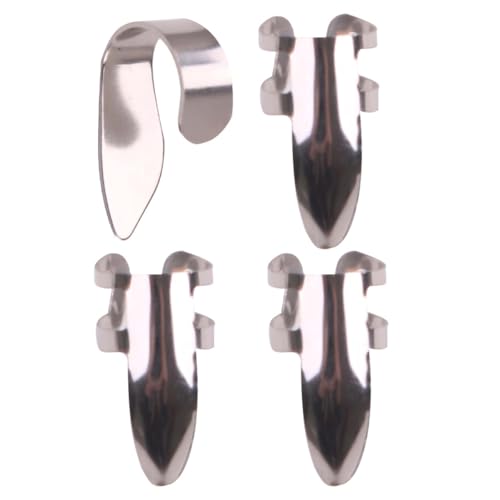 OSOLADY Púas de Acero Inoxidable para Guitarra con Diseño Hueco Protección Cómoda para Dedos y Uñas...