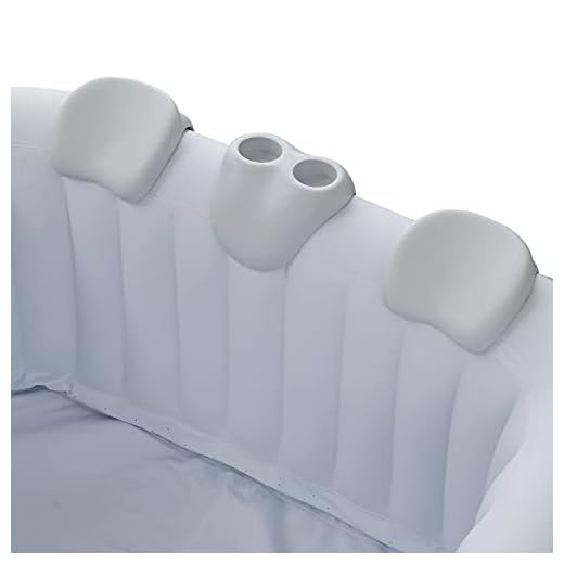 Arebos Comfort Set 2 Almohadas Cervicales + Portabebidas Para Bañera De Hidromasaje | Blanco | 100% Resistente Al Agua | Con Forma Ergonómica | Espuma De Pu