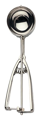 RSVP International Endurance Kitchen Collection Spring Release Measured Cookie Dough Scoop, Multi-Use for Cupcake, Muffin Batters, Stainless Steel and Dishwasher Safe, #12, 6-1/2 TBS