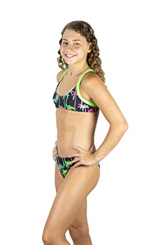 Sunkini Juvenil Nixie Swim - Palms Tamanho:14A;Cor:Preto;Gênero:Feminino
