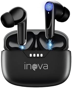 INAVA Fone de Ouvido Bluetooth 3ª Geração, 50 Horas de Bateria, M...