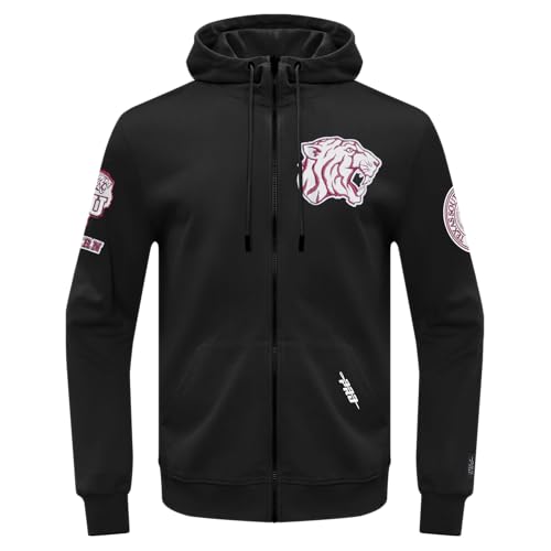 Image of Pro Standard Mens College Classic Chenille Cotton Double Knit Full Zip Hoodie