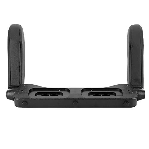 Almohada ajustable para reposacabezas de auto cuero negro miniatura 1