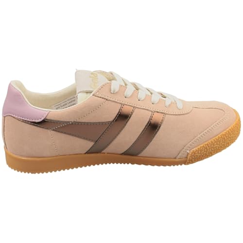 Image of Gola Women's Elan Glitz Suede Sneakers