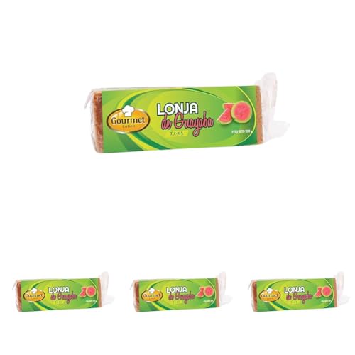Gourmet Latino - Barra de Guayaba - 200 g - Alto Contenido en Vitamina C - Aporta una Dosis Extra de Energía - Propiedades Digestivas - Ideal para Deportistas (Paquete de 4)