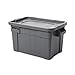 Rubbermaid Commercial Products FG9S3100 Tote con Coperchio, 75.5 Litre, Grigio