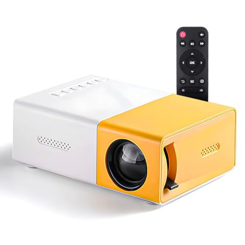 Mini Proiettore Portatile - Proiettore LED per Film, Cartoni Animati e Home Theater, Ideale per Uso...