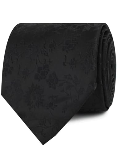 Image of OTAA Floral Necktie Casual Ties for Men - Perfect Neck Tie for Groomsmen Wedding Ties or Formal Occasions