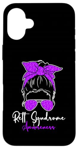 レット症候群啓発乱乱バンヘア レディース スマホケース iPhone 16 Plus 用