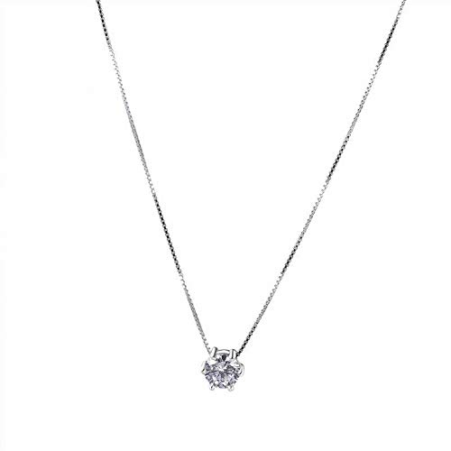 Collier diamant en argent pour femmes à porter au quotidien ou en soirée