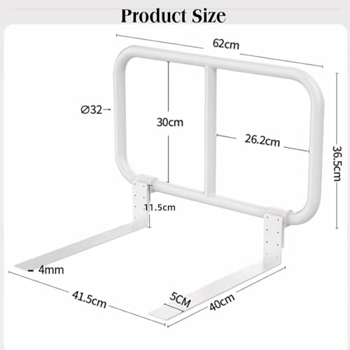 Barrière de lit double rampe solide pour éliminer les risques de chute nocturne - 3