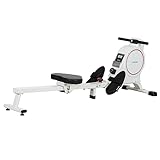 RESISTENCIA MAGNÉTICA DE 8 NIVELES: Esta máquina de remo para casa cuenta con una resistencia magnética ajustable manualmente en 8 niveles diferentes para satisfacer diferentes necesidades de entrenamiento. Proporciona una experiencia de ejercicio interior súper suave y silenciosa