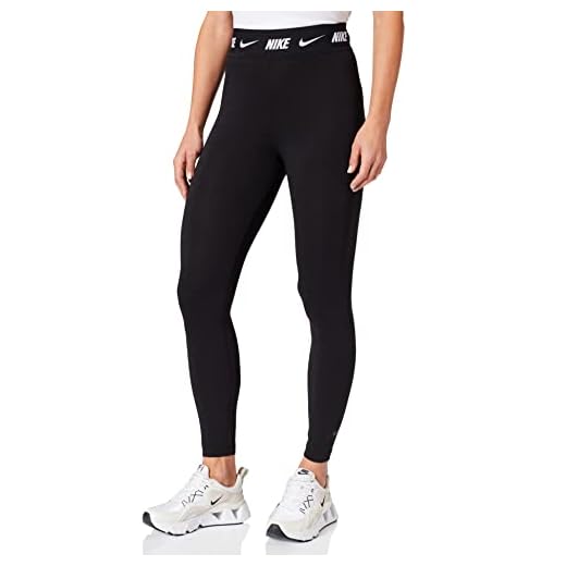 NIKE W NSW Club HW LGGNG Leggings, Black, M Women's