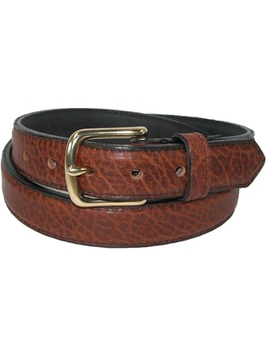 Boston Leather Men's Big & Tall Bison Leather Belt, 54, Tuscon4