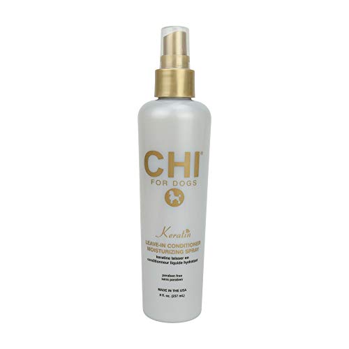 CHI for Dogs Keratin Leave In Conditioner Moisturizing Spray, 8 oz | Paraben