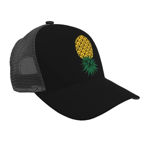 Upside Down Pineapple Unisex Mesh Baseball Caps - Classic Adjustable Hat