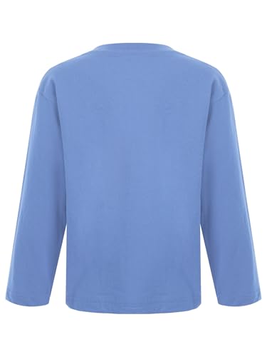 YEAHDOR Kids Boys Girls Cotton Pullover Sweatshirts Long Sleeve Crew Neck Shirt Tops Casual Pullover4