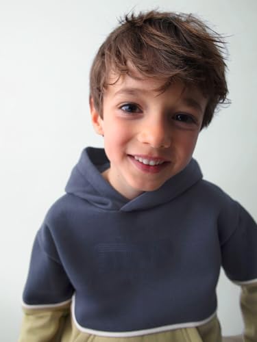 Mayoral Color Block Pullover for Boys Navy4