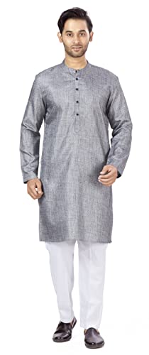 Image of Studio Shringaar Men's Cotton Relaxed Fit Straight Kurta