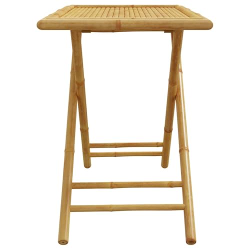 Table pliante peu encombrante en bambou pour libérer l'espace de votre balcon - 7