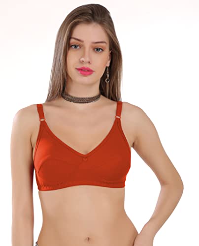 Image of Strowberry Women's Cotton Non-Padded Wire Free Full Coverage Bra