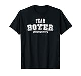 team boyer membro a vita famiglia cognome maglietta