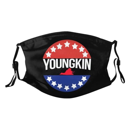 Glenn Youngkin for Governor Adult Dust Mask Adjustable Dust Face with 2 Filter8161