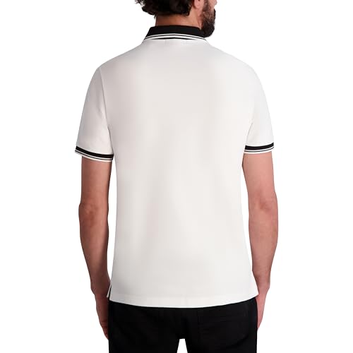 KARL LAGERFELD Men's Collared Short Sleeve Karl Graphic Polo4