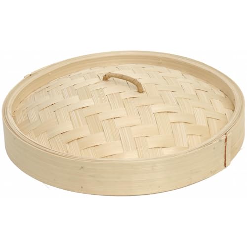 Shao Mai Bambu 25 cm ångkorg lock, bambu