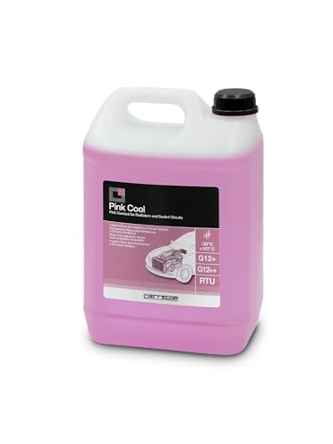 ERRECOM Pink Cool Rosa Kühlerflüssigkeit -30C/+107C G12+ G12++ Frostschutzmittel mit SI-Oat Inhibitorpaket 100% silylalysiert Gebrauchsfertig 5 Liter