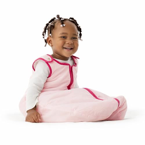 Image of Baby Deedee Sleep Nest Original - Baby Sleep Sack 2.5 TOG 18-36M Sweet Pink | Patented shoulder snaps and full-length zipper help make dressing and changes easier for cooler season routines