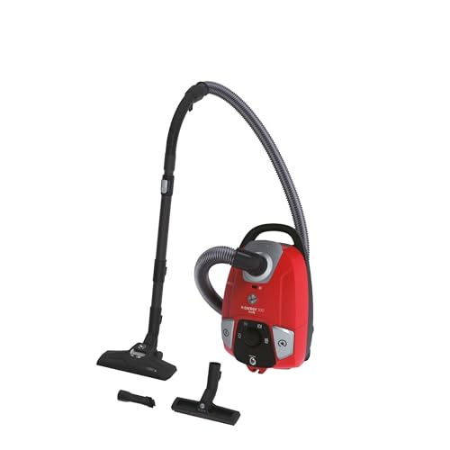 Hoover HE310HM Aspirateur Traineau avec Sac, Grande Puissance 850W, Capacité 3,5L, Rangement Compact, Vidage Facile sans Contact, Tous Sols & Special Parquet,...