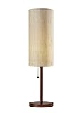 Adesso 3337-15 Hamptons Table Lamp, 31 in, 60 W Incandescent/13W CFL, Walnut Eucalyptus Wood, 1 Table Lamp