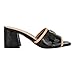 Guess Women's Gabless Heeled Sandal, Black Patent Logo 001, 9.5