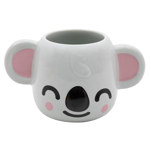 Mr. Wonderful - Taza 3D - Koala - Taza realizada en cerámica con forma de koala - Capacidad: 330 ml Mr. Wonderful - Taza 3D - Koala - Taza realizada en cerámica con forma de koala - Capacidad: 330 ml