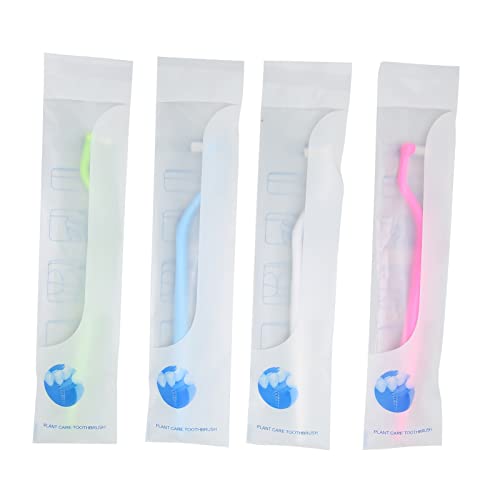 Professionelle ergonomische Interdentalbürste Zahnsteinentfernung mit weichem Kopf 4 Stück kieferorthopädische Zahnbürste – Bild 7