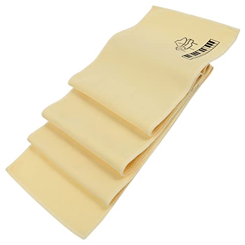 ifundom 1Pc Piano Keyboard Protective Cover Durable Dirt Cloth Yellow for Acoustic Digital Pianos Keeps Keys Clean Scratch Resistant present