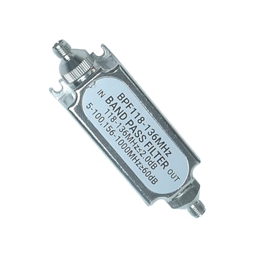 Filtro Paso de Banda SMA BPF118 136MHz Metal miniatura 4